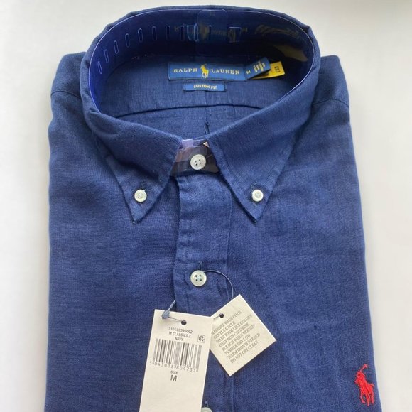 Polo Ralph Lauren Other - Polo Men's Linen Navy Color Long -Sleeve